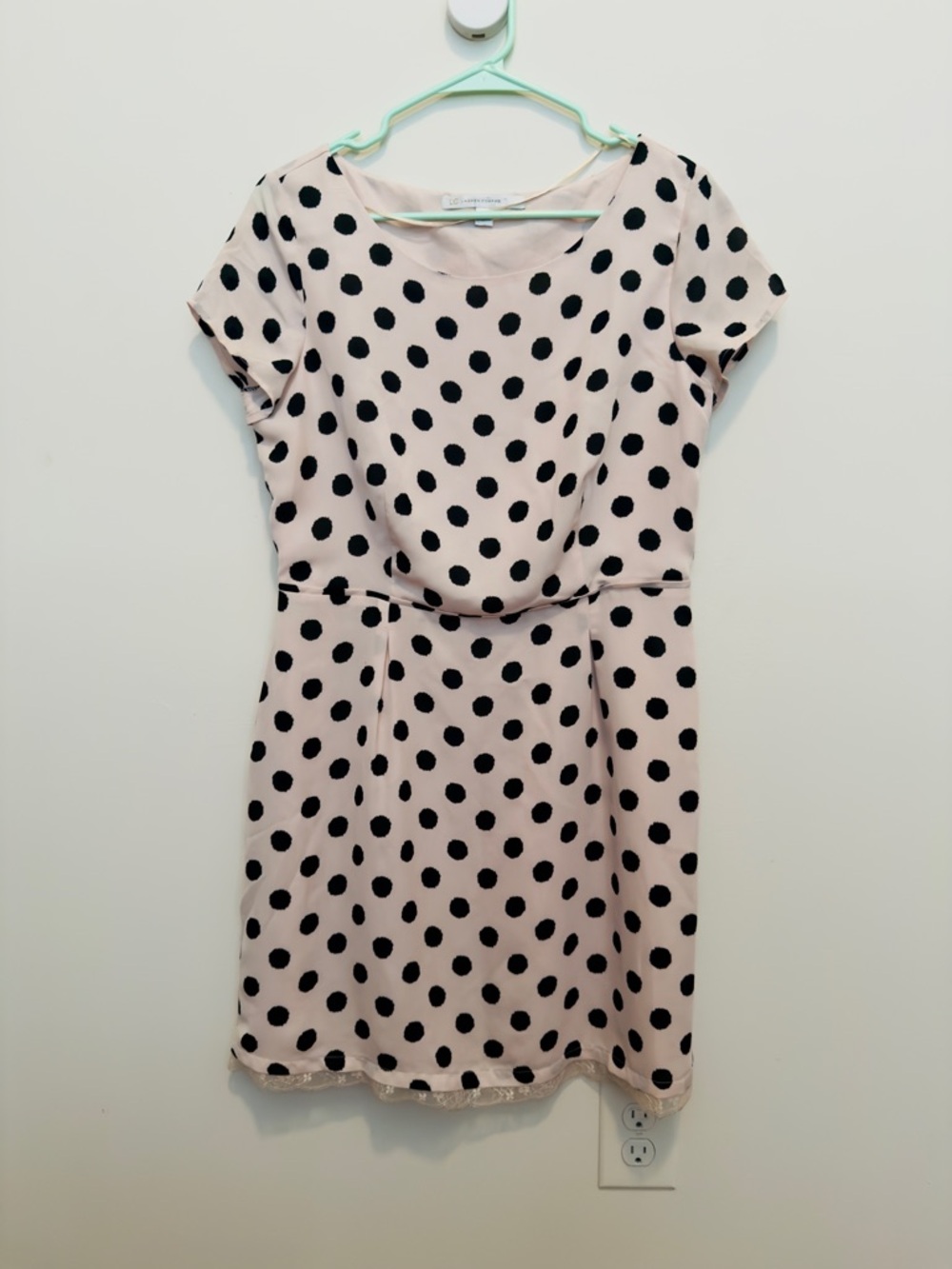 Polka Dot with Lace Mini dress